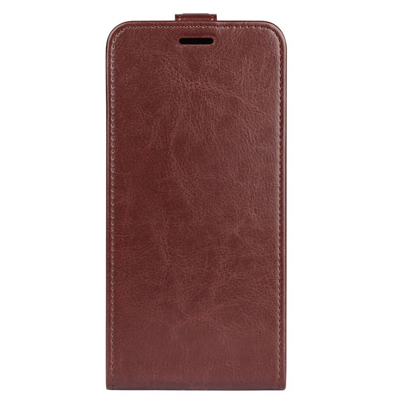 Capa Flip Para iPhone 15 Plus De Couro Aba Vertical