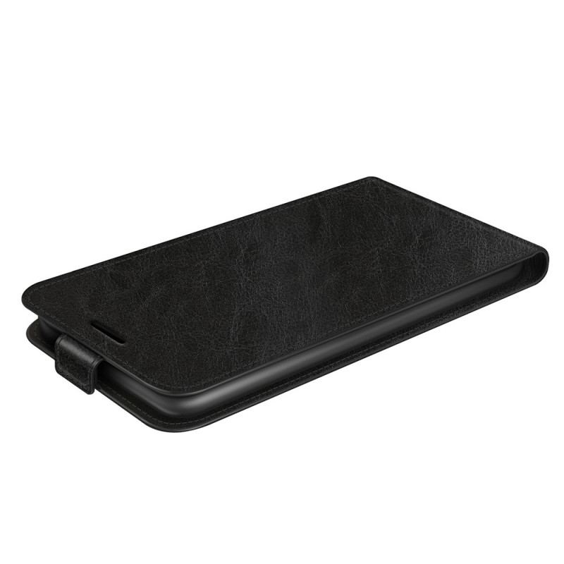 Capa Flip Para iPhone 15 Plus De Couro Aba Vertical