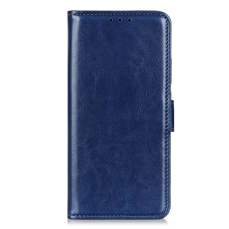 Capa Flip Para iPhone 15 Plus Couro Envernizado Falso