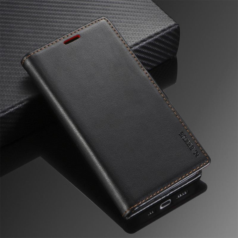 Capa Flip Para iPhone 15 Plus Efeito Couro N.bekus