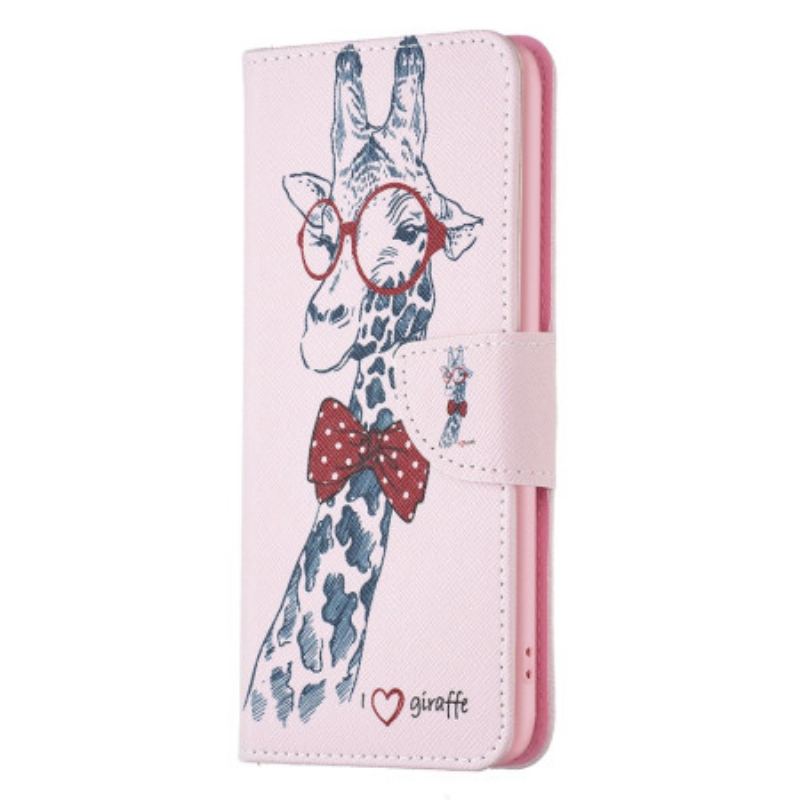 Capa Flip Para iPhone 15 Plus Girafa Intello