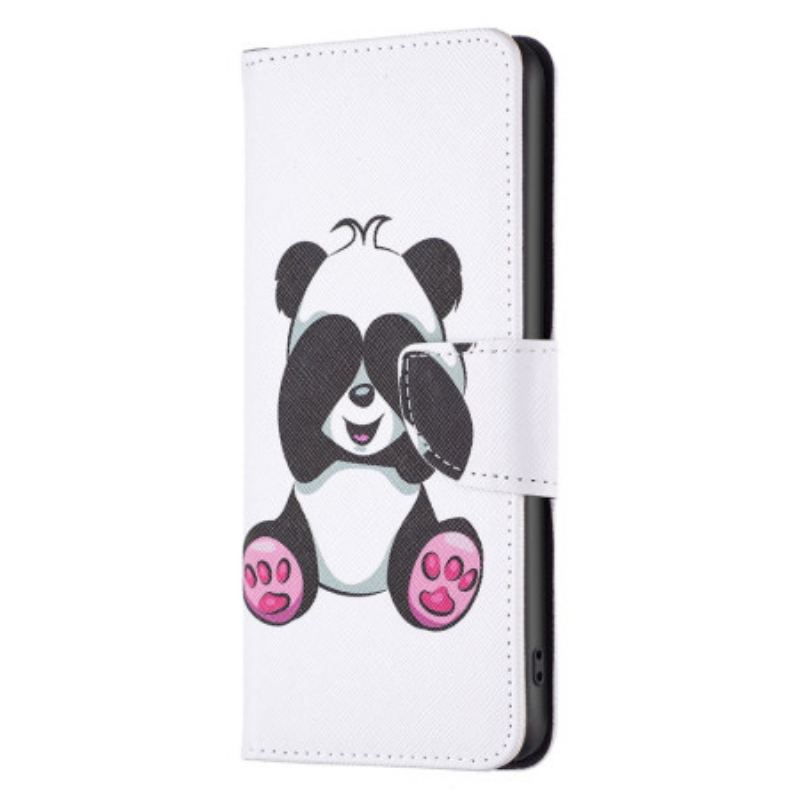 Capa Flip Para iPhone 15 Plus Panda