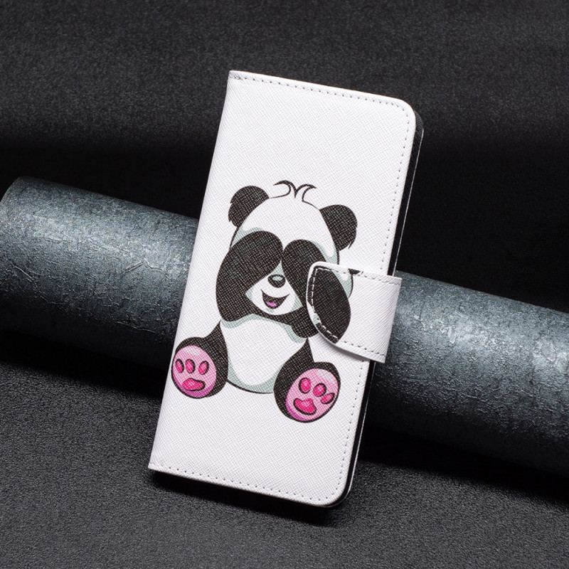 Capa Flip Para iPhone 15 Plus Panda