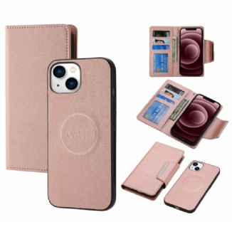 Capa Capa Folio Para iPhone 15 Plus Concha Magnética Destacável