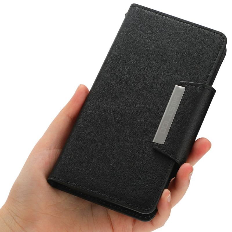 Capa Capa Folio Para iPhone 15 Plus Concha Magnética Destacável