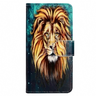 Capa Folio Para iPhone 15 Plus De Cordão Felino Com Alça