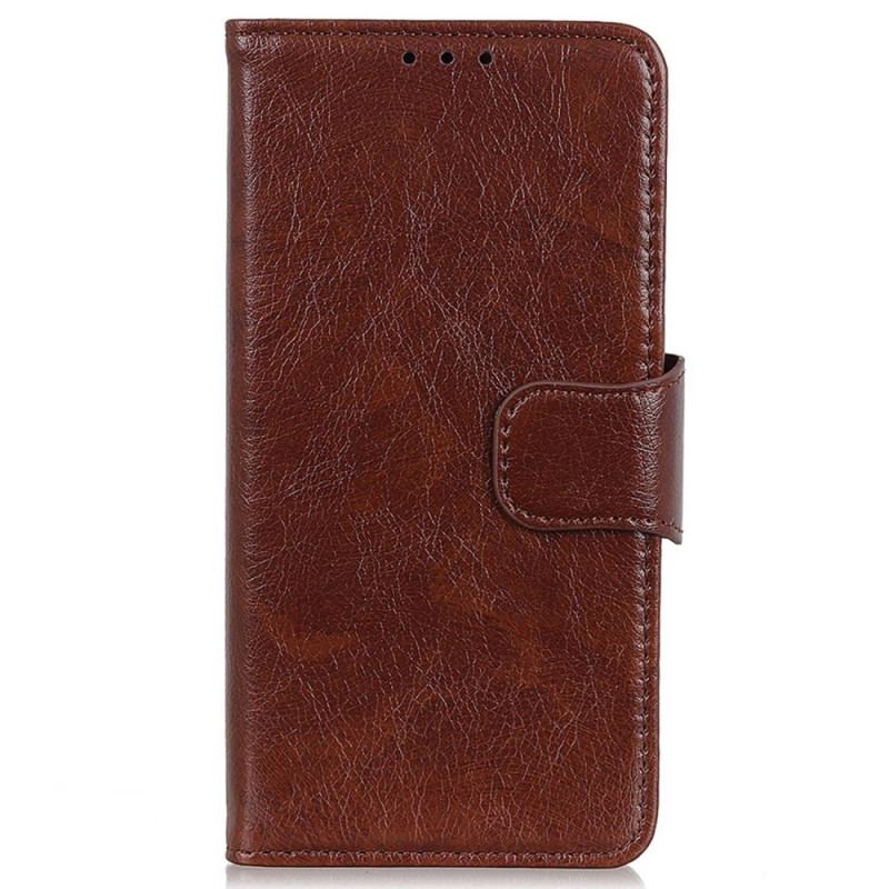 Capa Folio Para iPhone 15 Plus Couro Napa Dividido