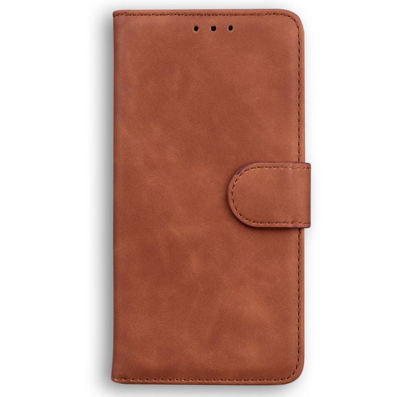 Capa Folio Para iPhone 15 Plus Estilo Couro Macio