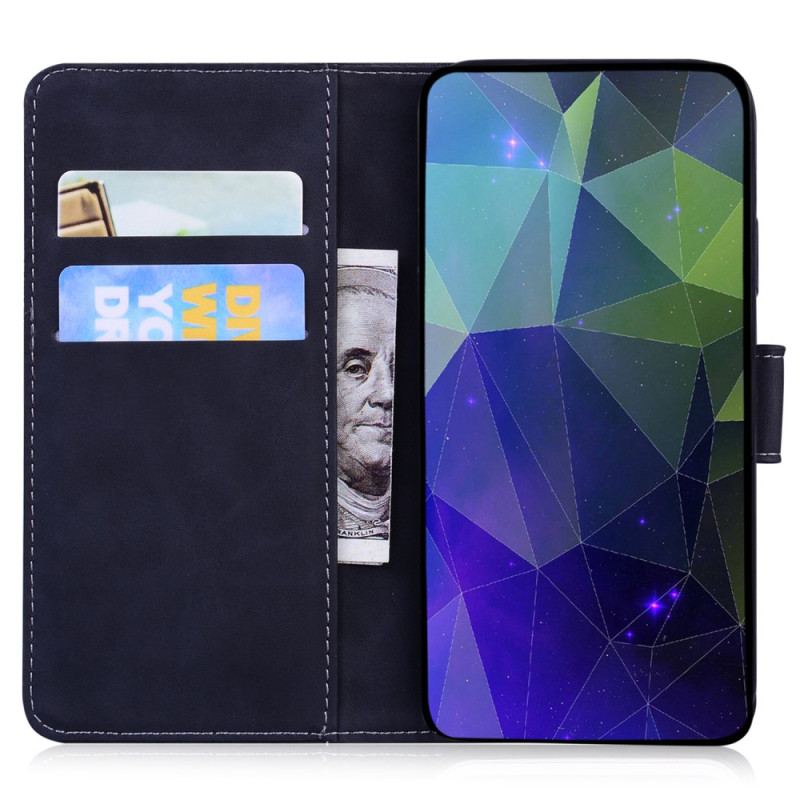 Capa Folio Para iPhone 15 Plus Estilo Couro Macio