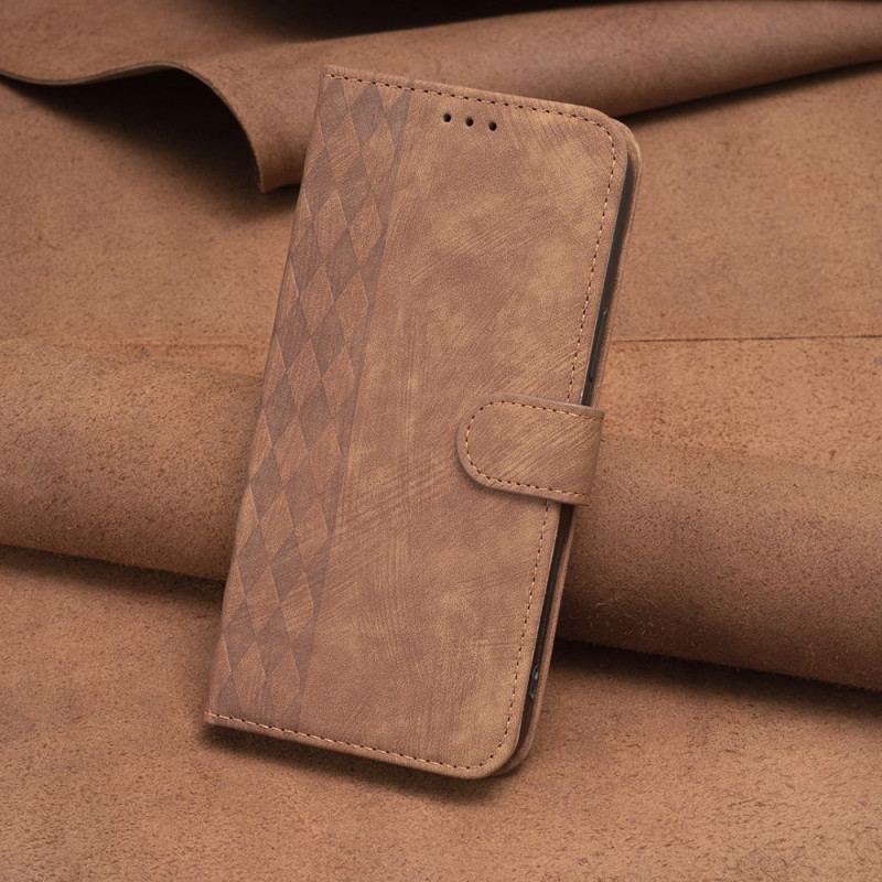 Capa Folio Para iPhone 15 Plus Estilo Vintage