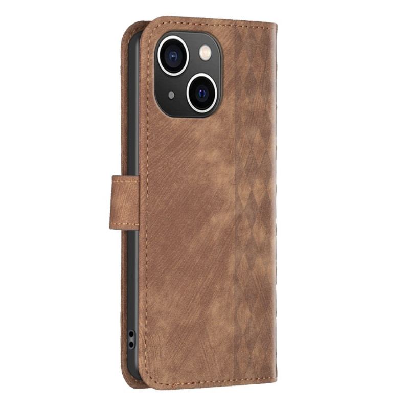 Capa Folio Para iPhone 15 Plus Estilo Vintage