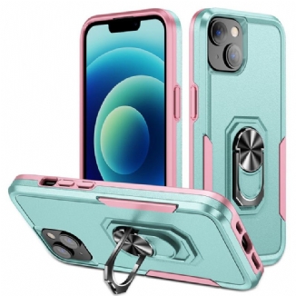 Capa Para iPhone 15 Plus Anel De Suporte De Dois Tons