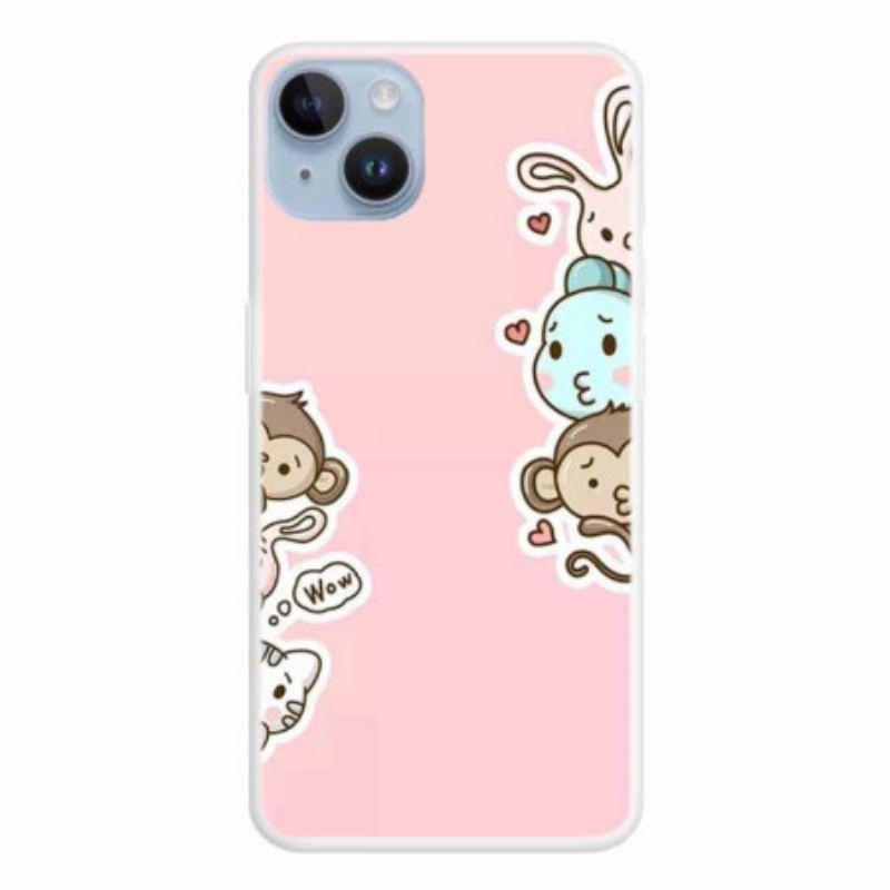 Capa Para iPhone 15 Plus Animais Uau