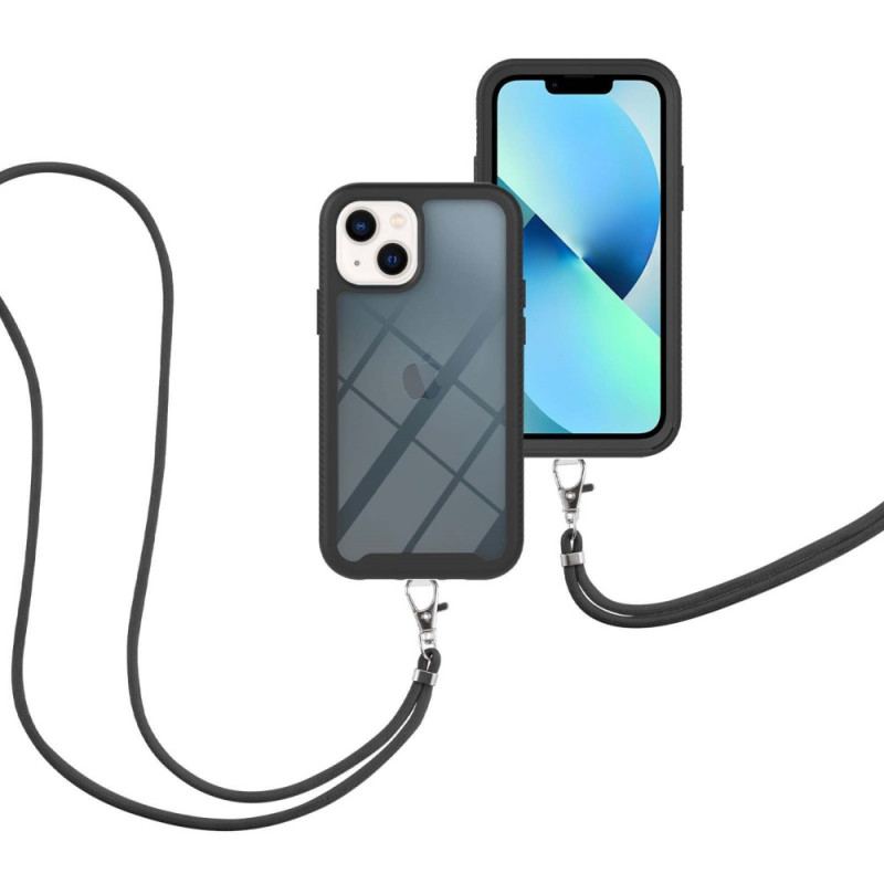 Capa Para iPhone 15 Plus De celular Cordão Transparente