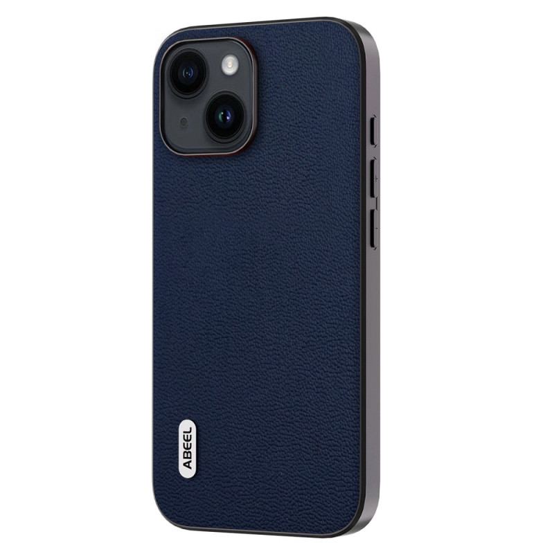 Capa Para iPhone 15 Plus Couro Genuíno Abeel