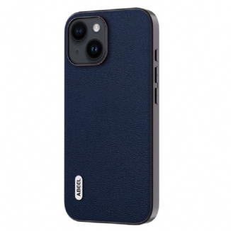 Capa Para iPhone 15 Plus Couro Genuíno Abeel