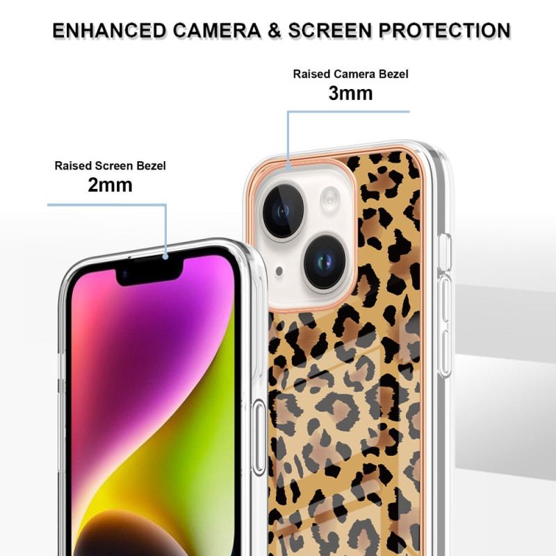 Capa Para iPhone 15 Plus Leopardo