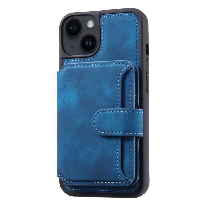 Capa Para iPhone 15 Plus Suporte Para Porta-cartões Rfid