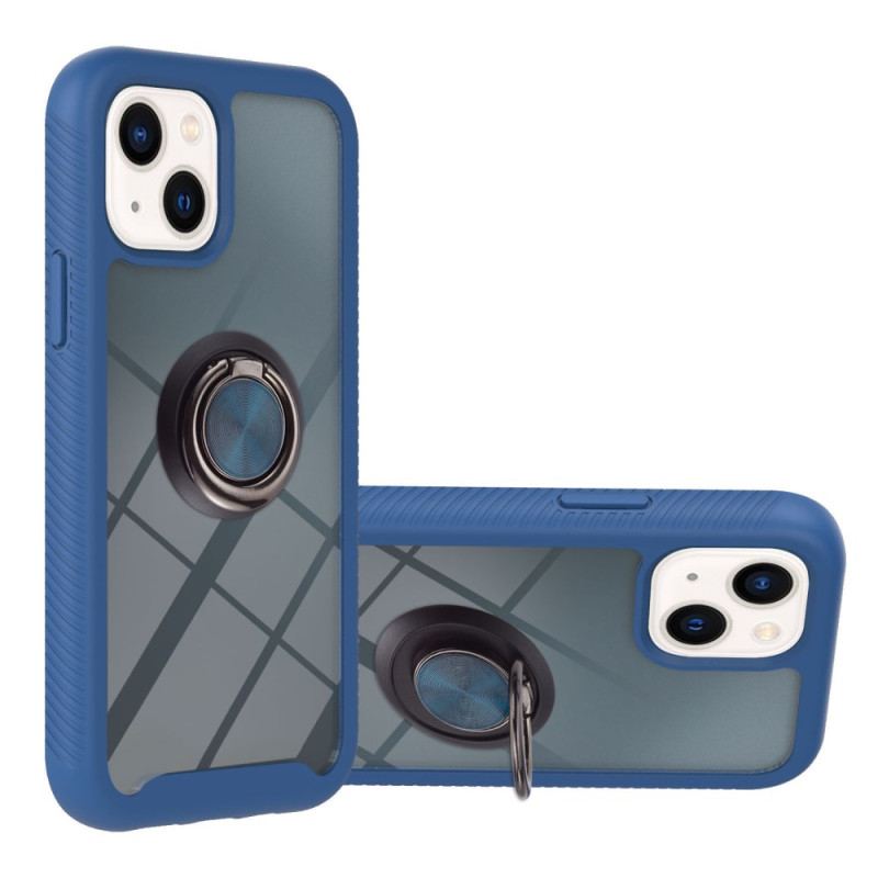 Capa Para iPhone 15 Plus Transparente Com Anel De Suporte