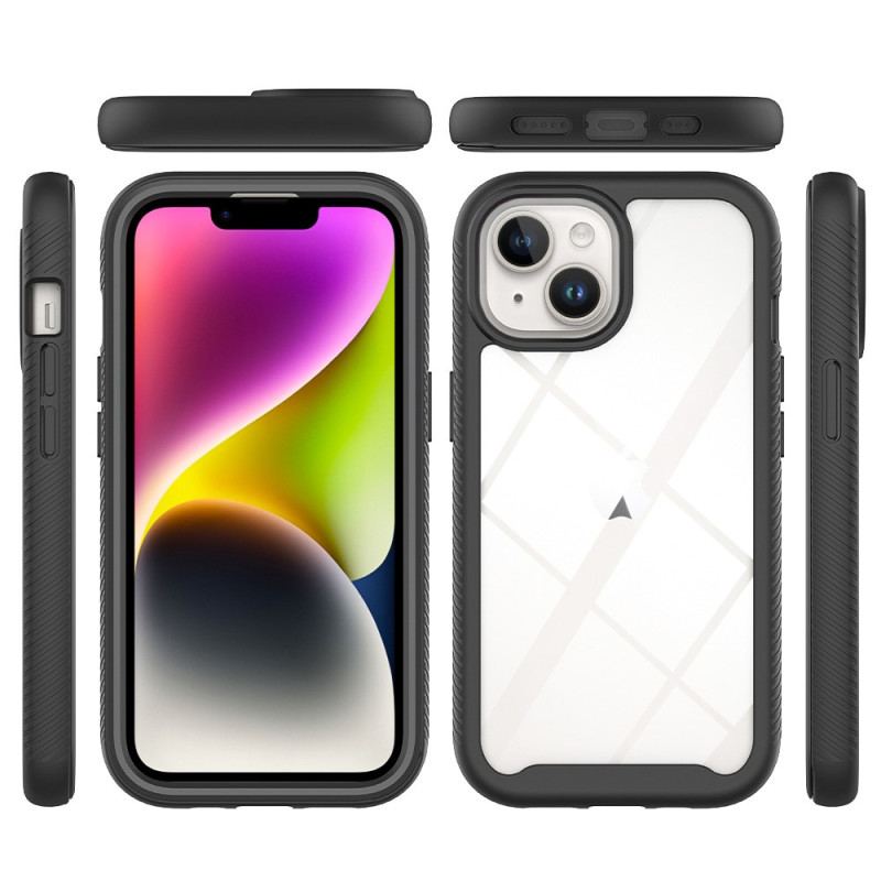 Capa Para iPhone 15 Plus Transparente Com Filme De Tela