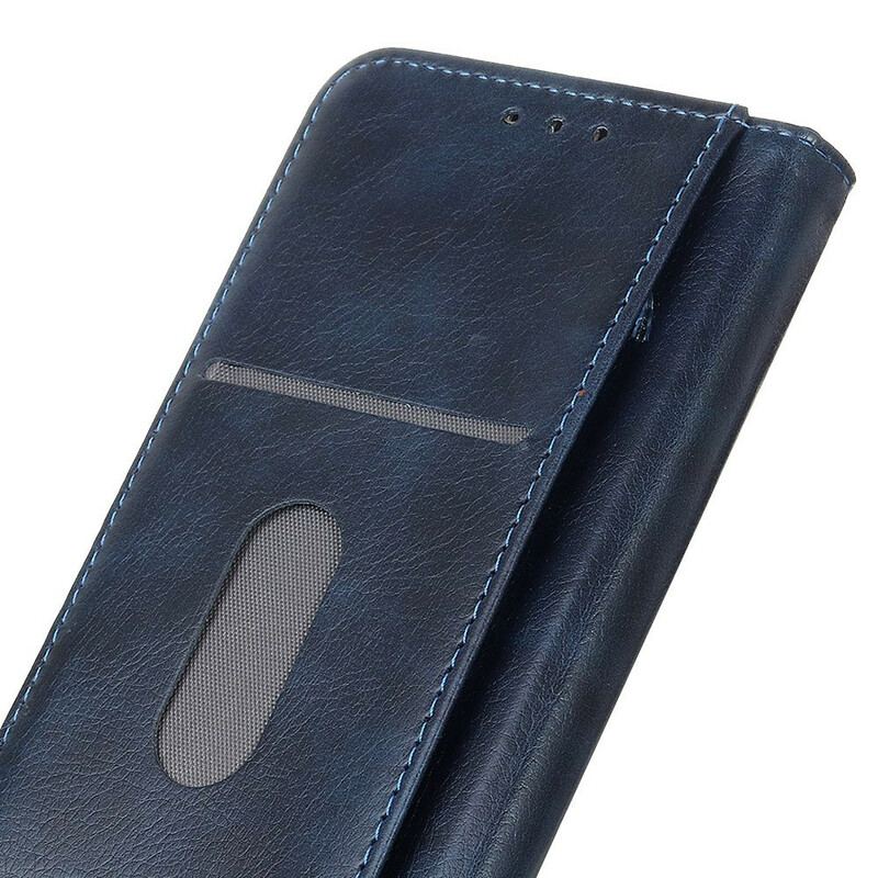 Capa De Celular Para iPhone 13 Pro Max Flip Couro Rachado De Lichia