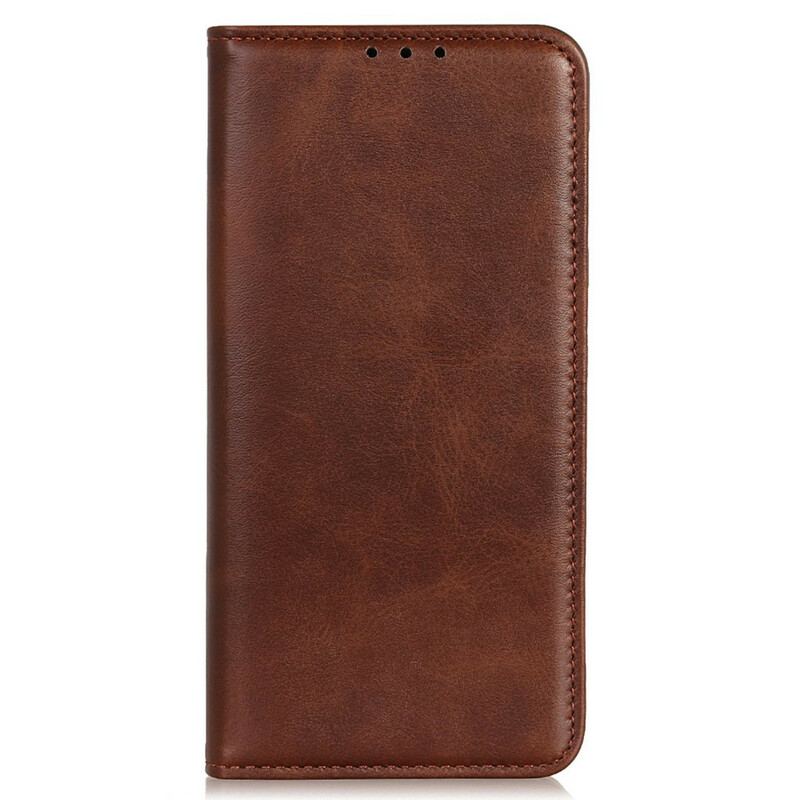 Capa De Celular Para iPhone 13 Pro Max Flip Couro Rachado De Lichia