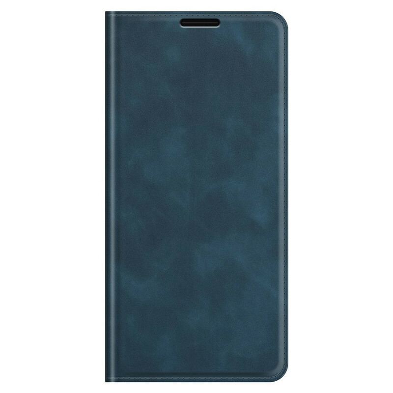 Capa De Celular Para iPhone 13 Pro Max Flip Efeito Couro Macio Seda