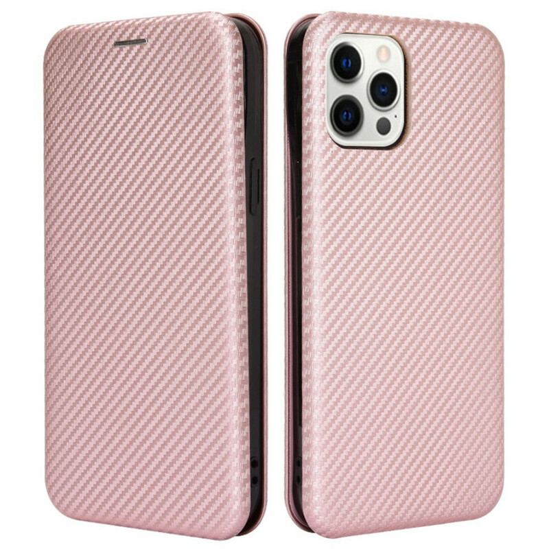 Capa De Celular Para iPhone 13 Pro Max Flip Fibra De Carbono