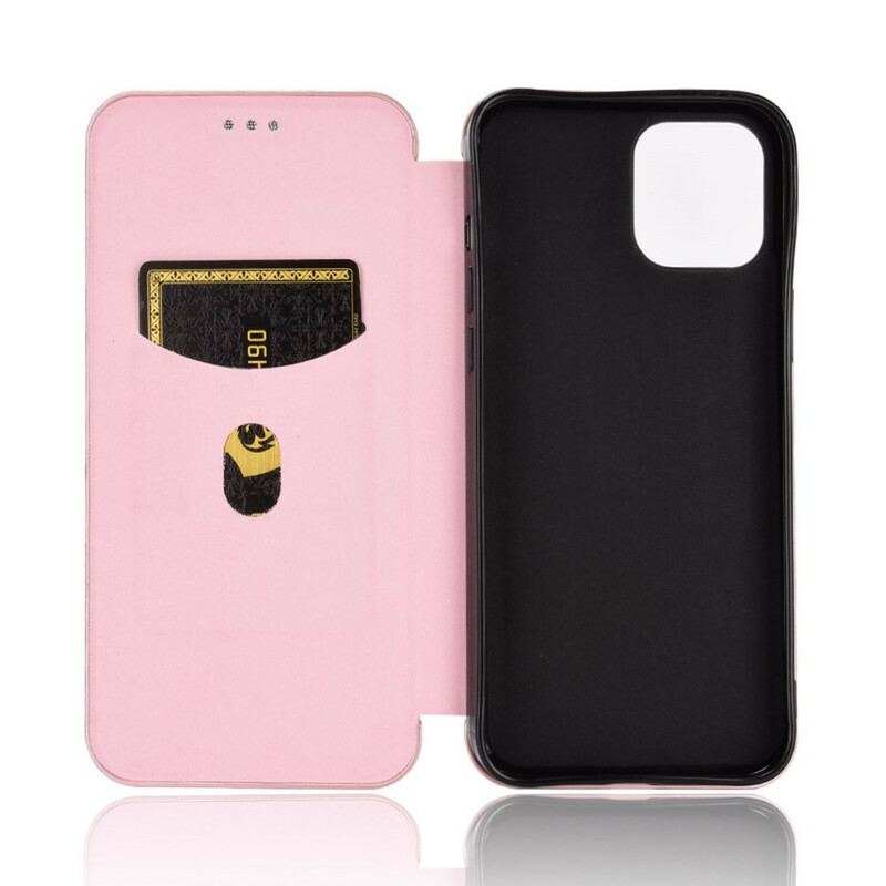 Capa De Celular Para iPhone 13 Pro Max Flip Fibra De Carbono