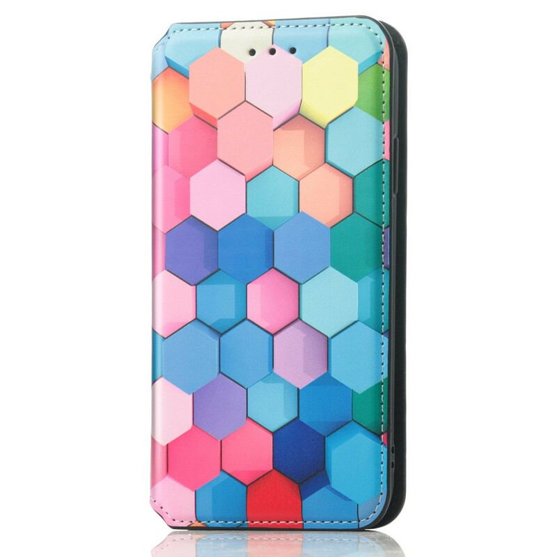 Capa De Celular Para iPhone 13 Pro Max Flip Padrão Colorido Surpreendente