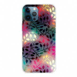 Capa De Celular Para iPhone 13 Pro Max Folhas