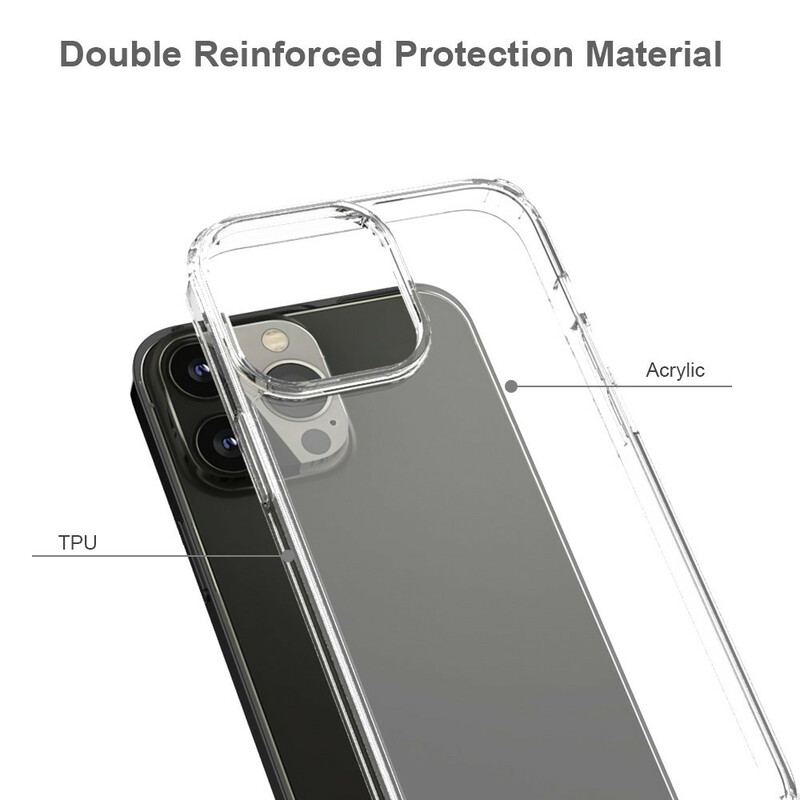 Capa De Celular Para iPhone 13 Pro Max Híbrido Transparente