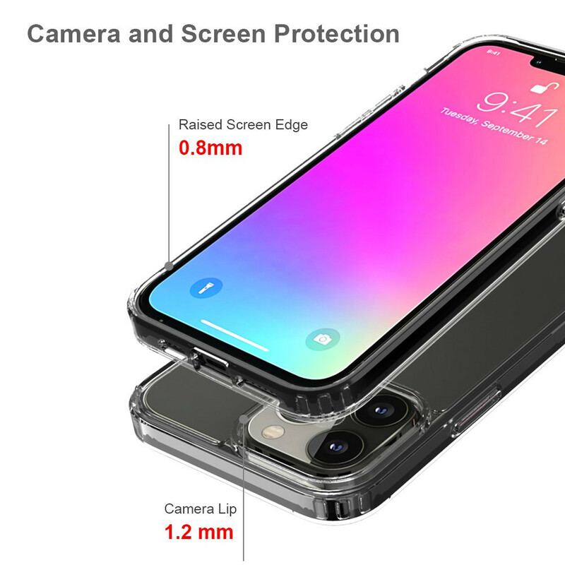 Capa De Celular Para iPhone 13 Pro Max Híbrido Transparente