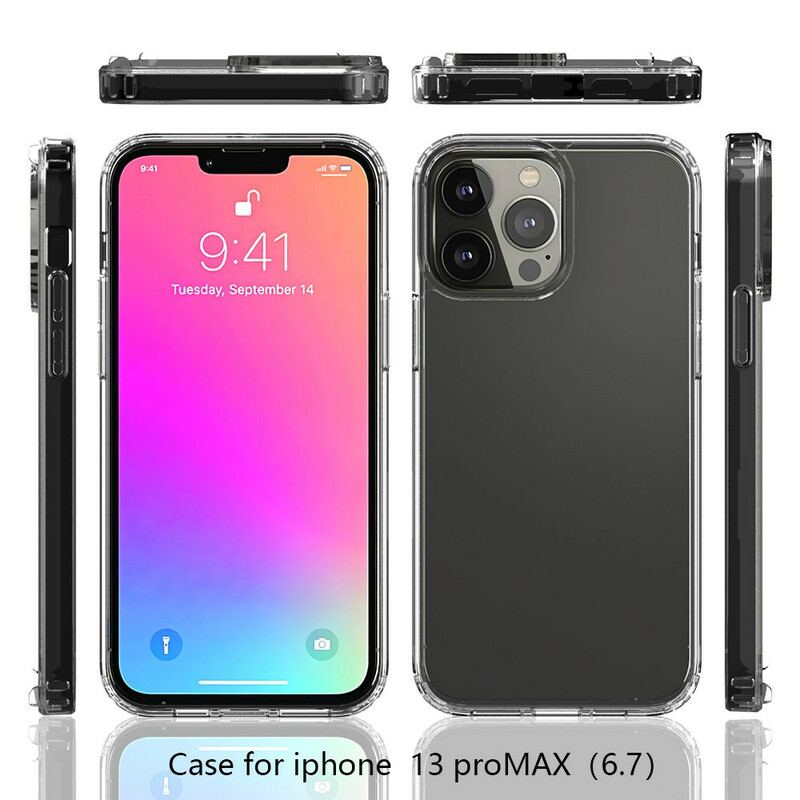 Capa De Celular Para iPhone 13 Pro Max Híbrido Transparente