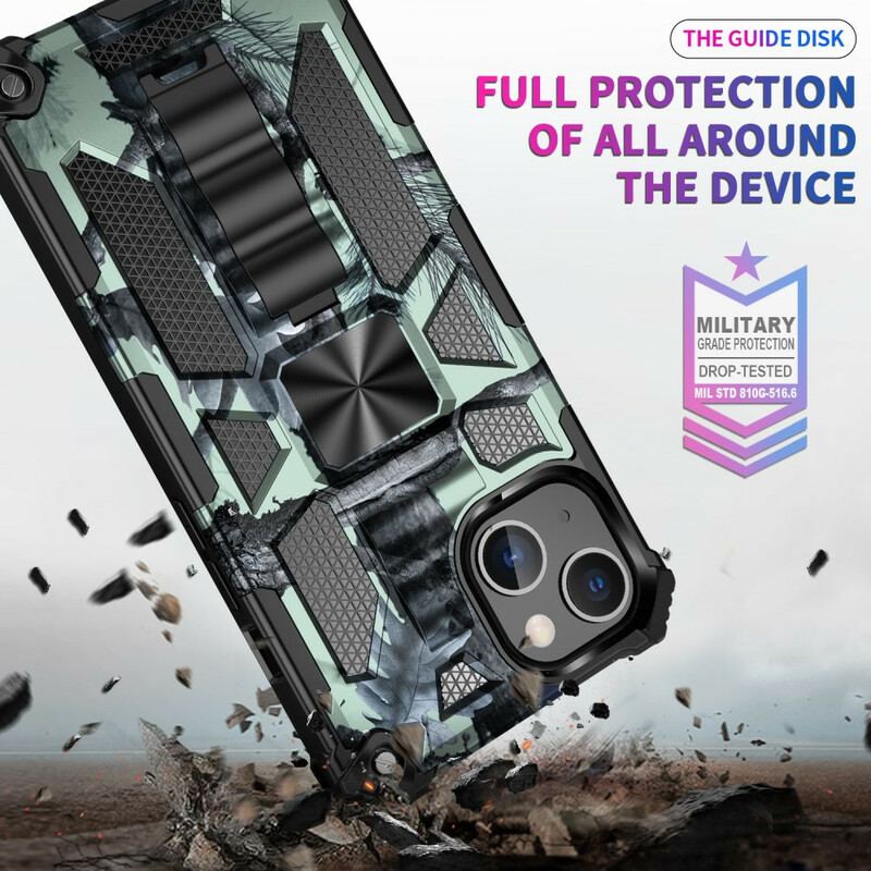 Capa De Celular Para iPhone 13 Pro Max Suporte Removível De Camuflagem