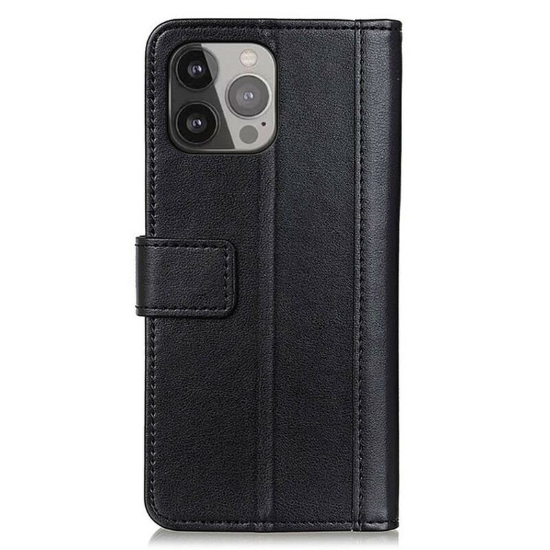 Capa De Couro Para iPhone 13 Pro Max Estilo De Couro