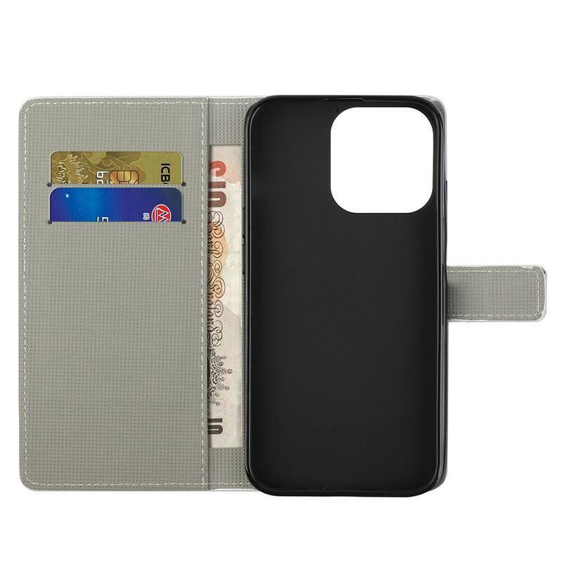 Capa Flip Para iPhone 13 Pro Max Borboletas Insanas