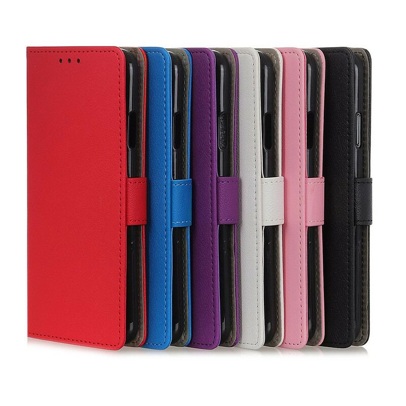 Capa Flip Para iPhone 13 Pro Max Efeito Couro Clássico