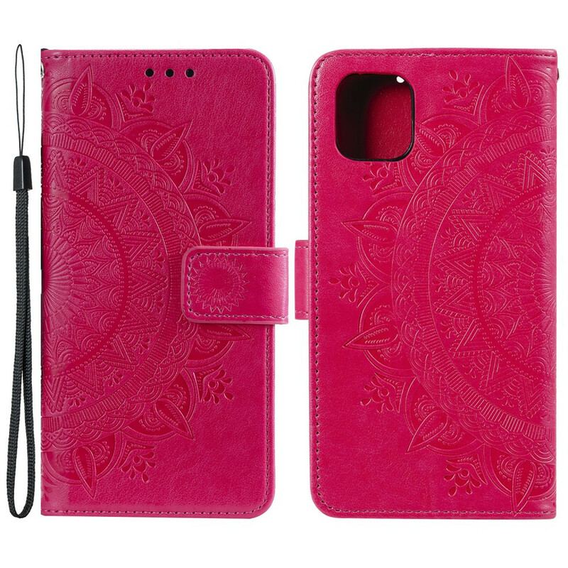 Capa Flip Para iPhone 13 Pro Max Mandala Do Sol