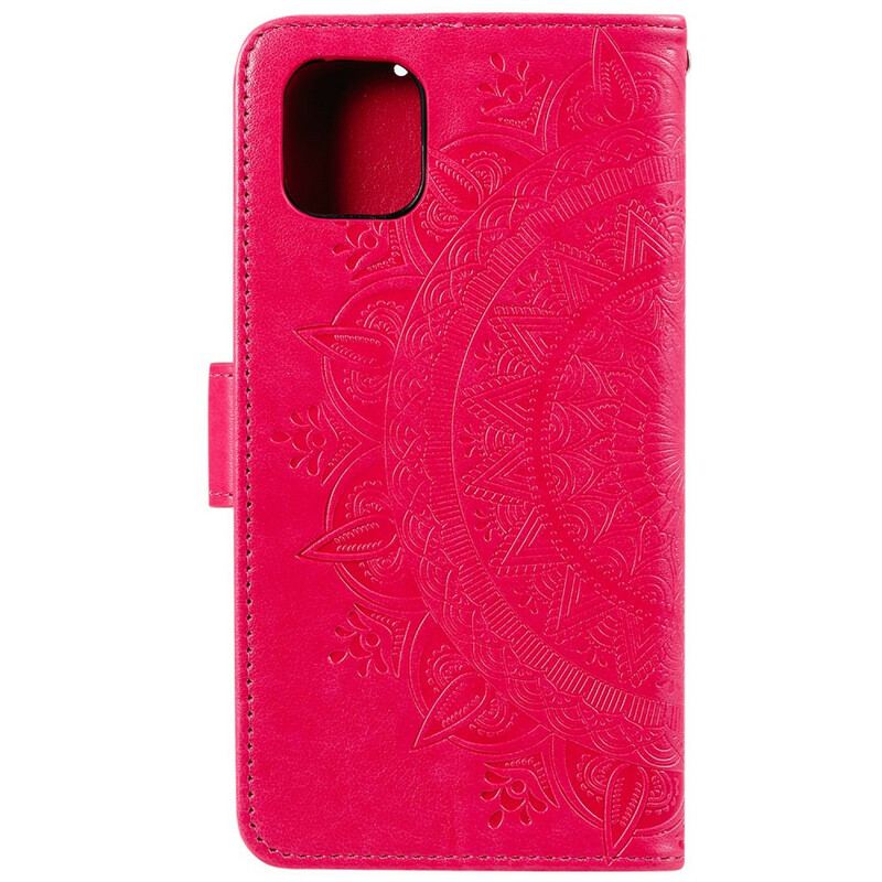 Capa Flip Para iPhone 13 Pro Max Mandala Do Sol