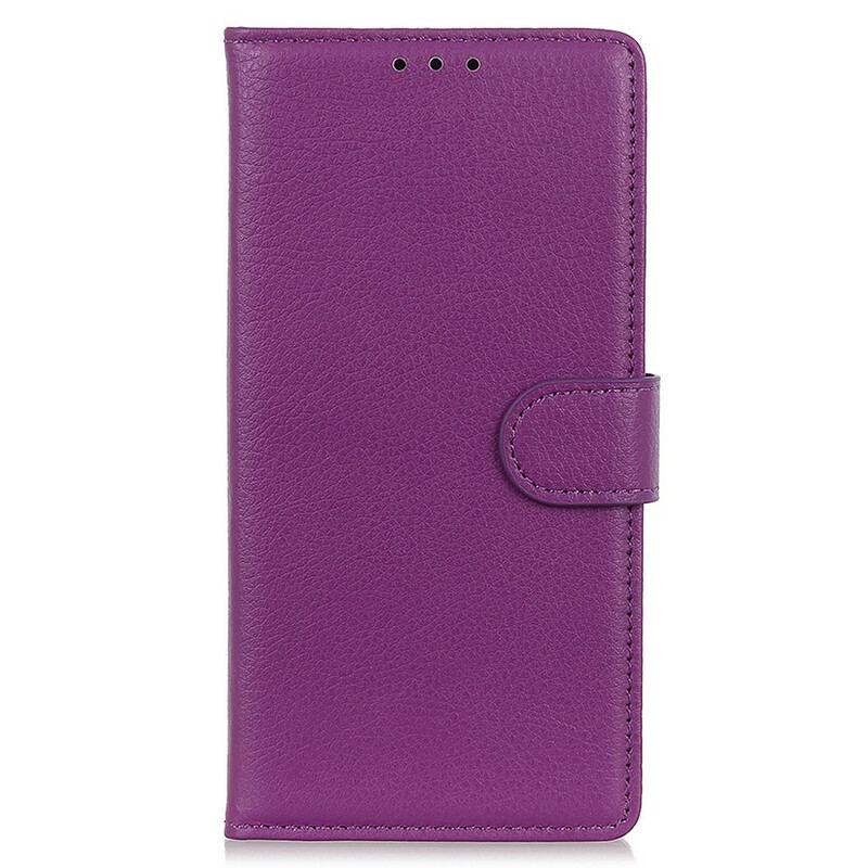 Capa Folio Para iPhone 13 Pro Max Couro Falso Tradicional