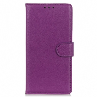 Capa Folio Para iPhone 13 Pro Max Couro Falso Tradicional