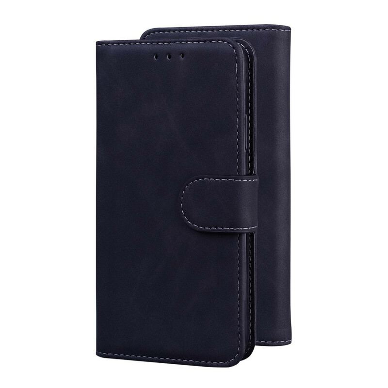 Capa Folio Para iPhone 13 Pro Max Estilo Alta Costura De Couro