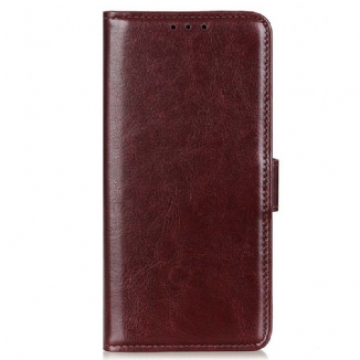 Capa Folio Para iPhone 13 Pro Max Refinamento De Couro Sintético