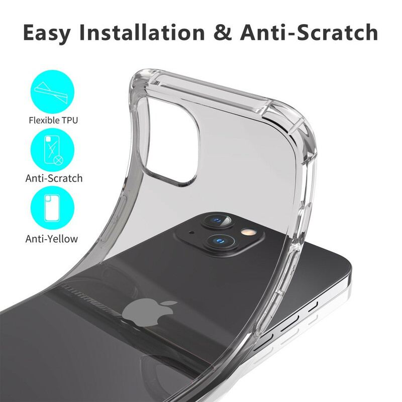 Capa Para iPhone 13 Pro Max Almofadas Protetoras Leeu Transparentes