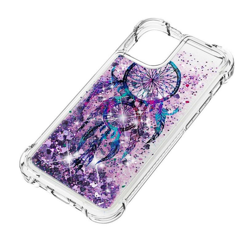 Capa Para iPhone 13 Pro Max Apanhador De Sonhos Glitter