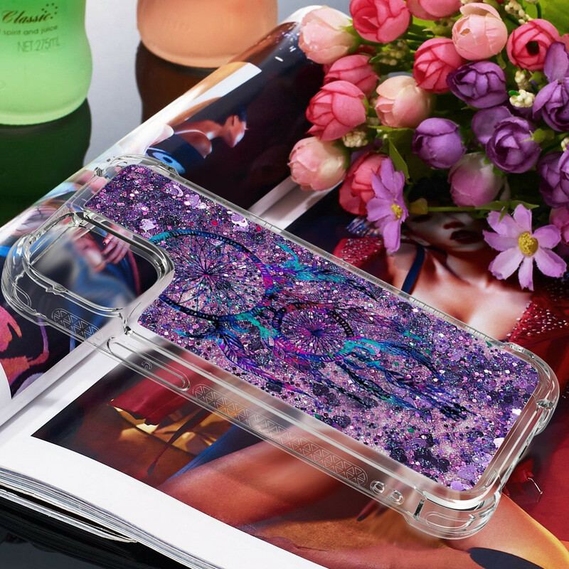 Capa Para iPhone 13 Pro Max Apanhador De Sonhos Glitter