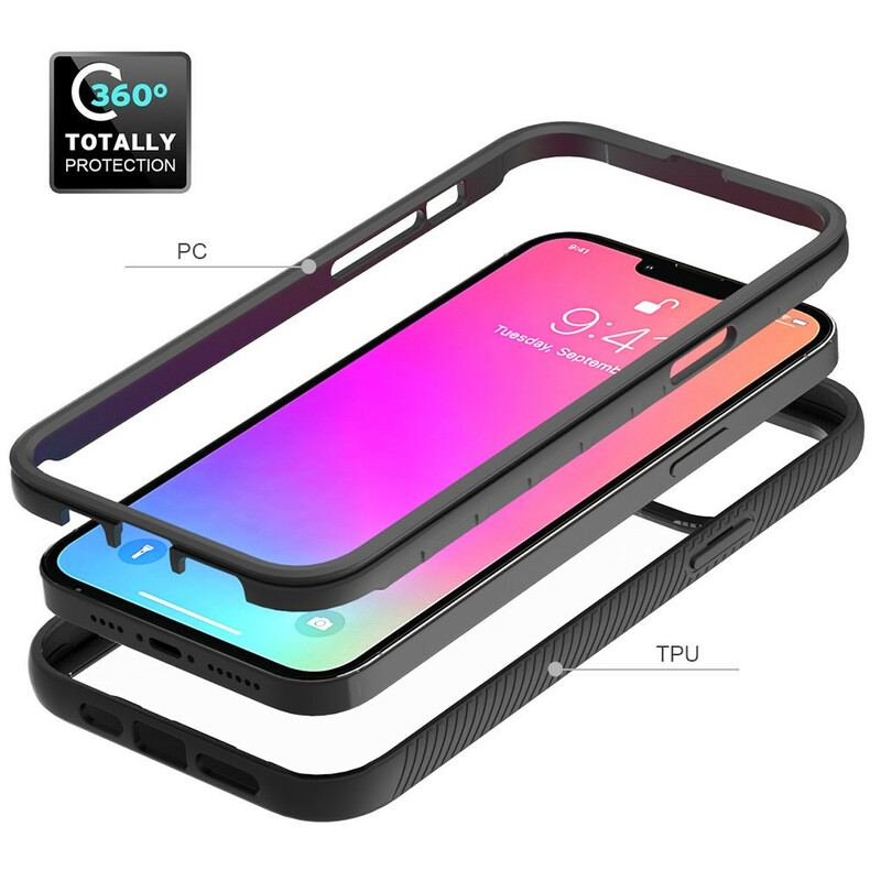 Capa Para iPhone 13 Pro Max Bordas De Silicone De Design Híbrido