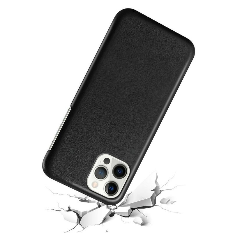 Capa Para iPhone 13 Pro Max Efeito Couro Ksq