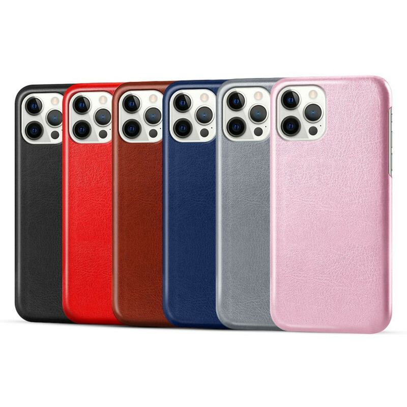 Capa Para iPhone 13 Pro Max Efeito Couro Ksq